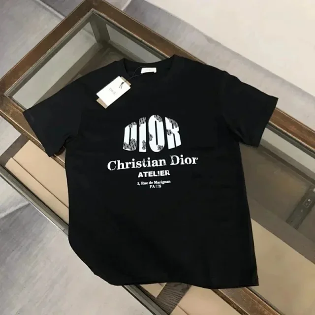 Dior T-Shirts logo graphic print product detail image 1