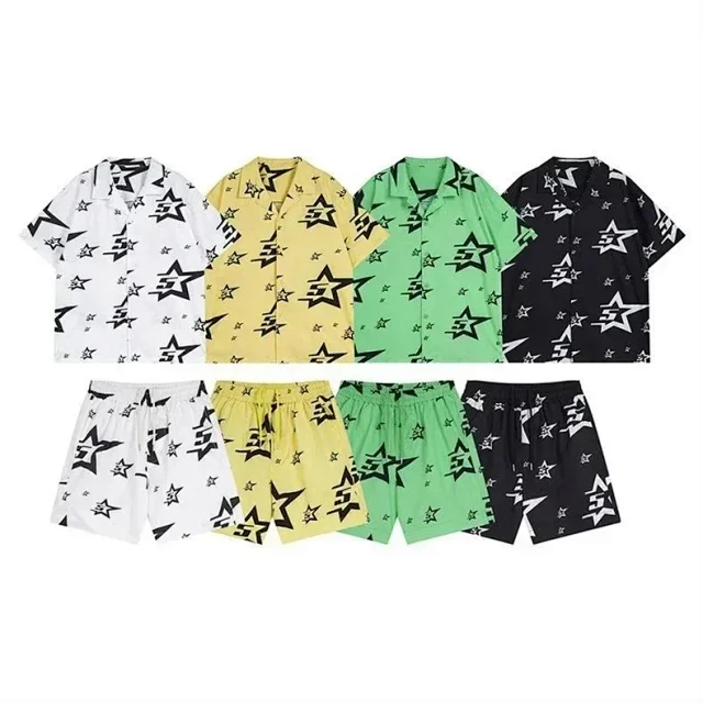 Unbranded Shirts Short-Sleeve Button-Up Star Print Shirt product detail image 10