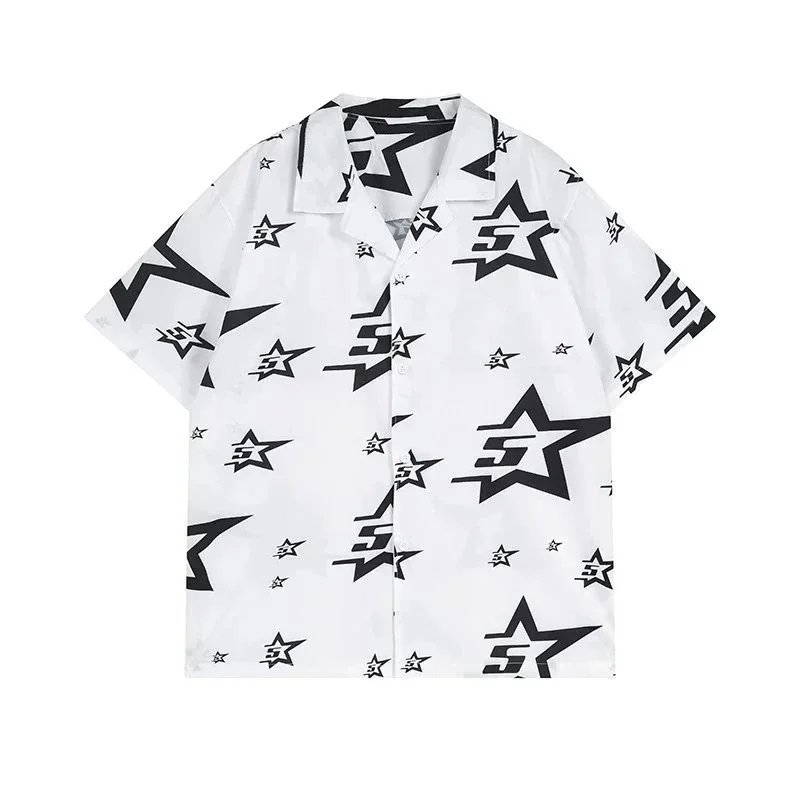 Unbranded Shirts Short-Sleeve Button-Up Star Print Shirt — 1