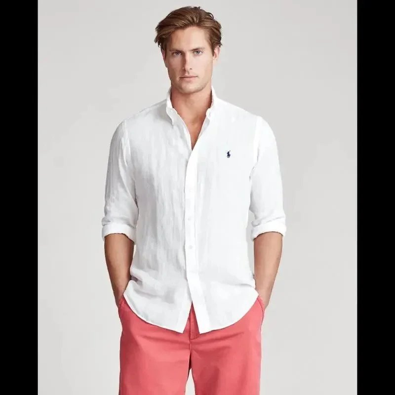 Ralph Lauren Classic Fit Linen Shirt [8 styles] | 7520953979 product reference