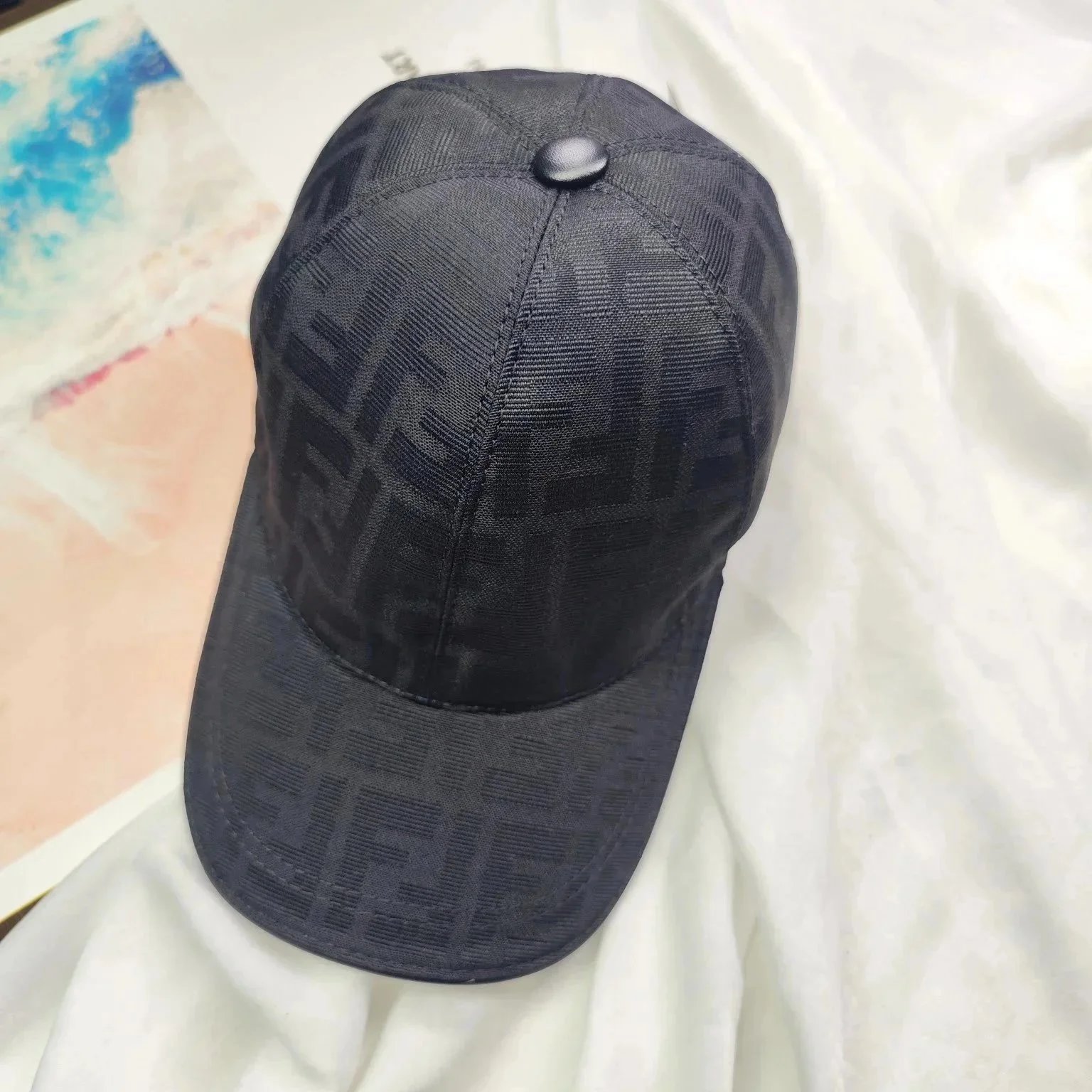Fendi Hats FF Monogram Baseball Cap — 35