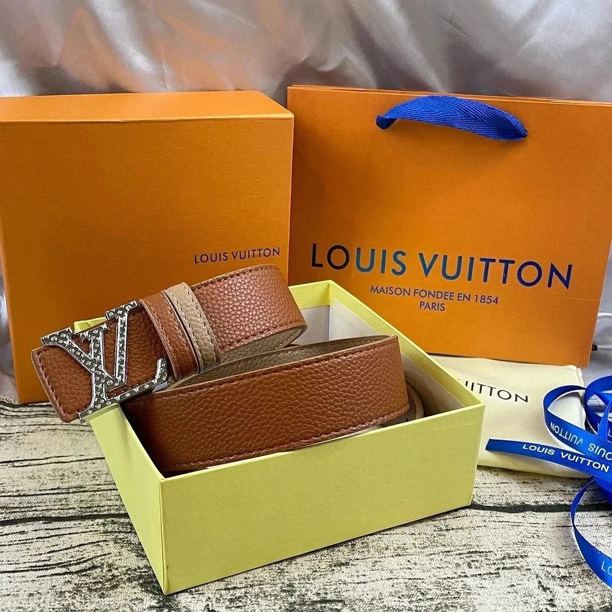 Louis Vuitton Belts LV Buckle Embossed Monogram Belt — 18