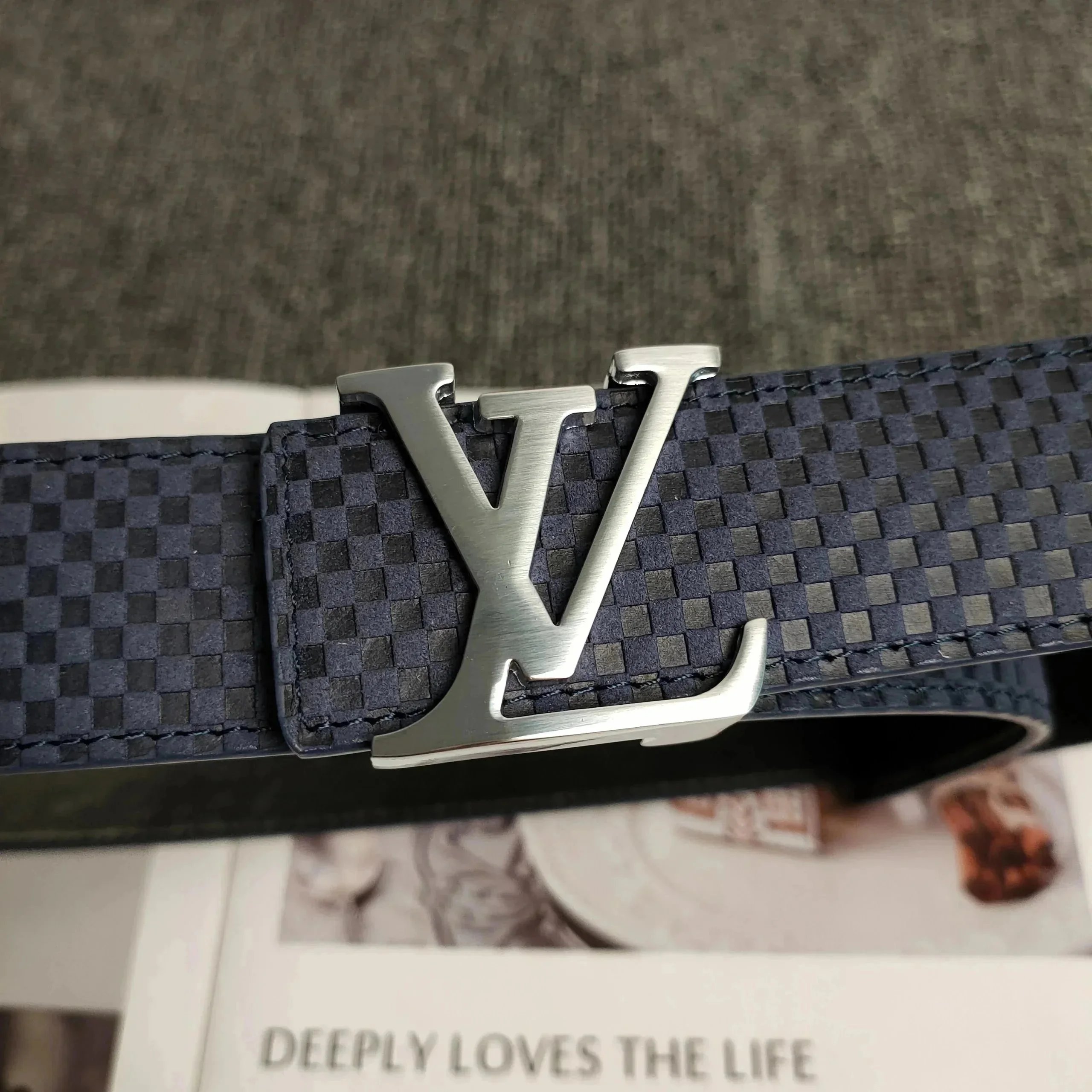 Louis Vuitton Belts LV Buckle Embossed Monogram Belt — 33