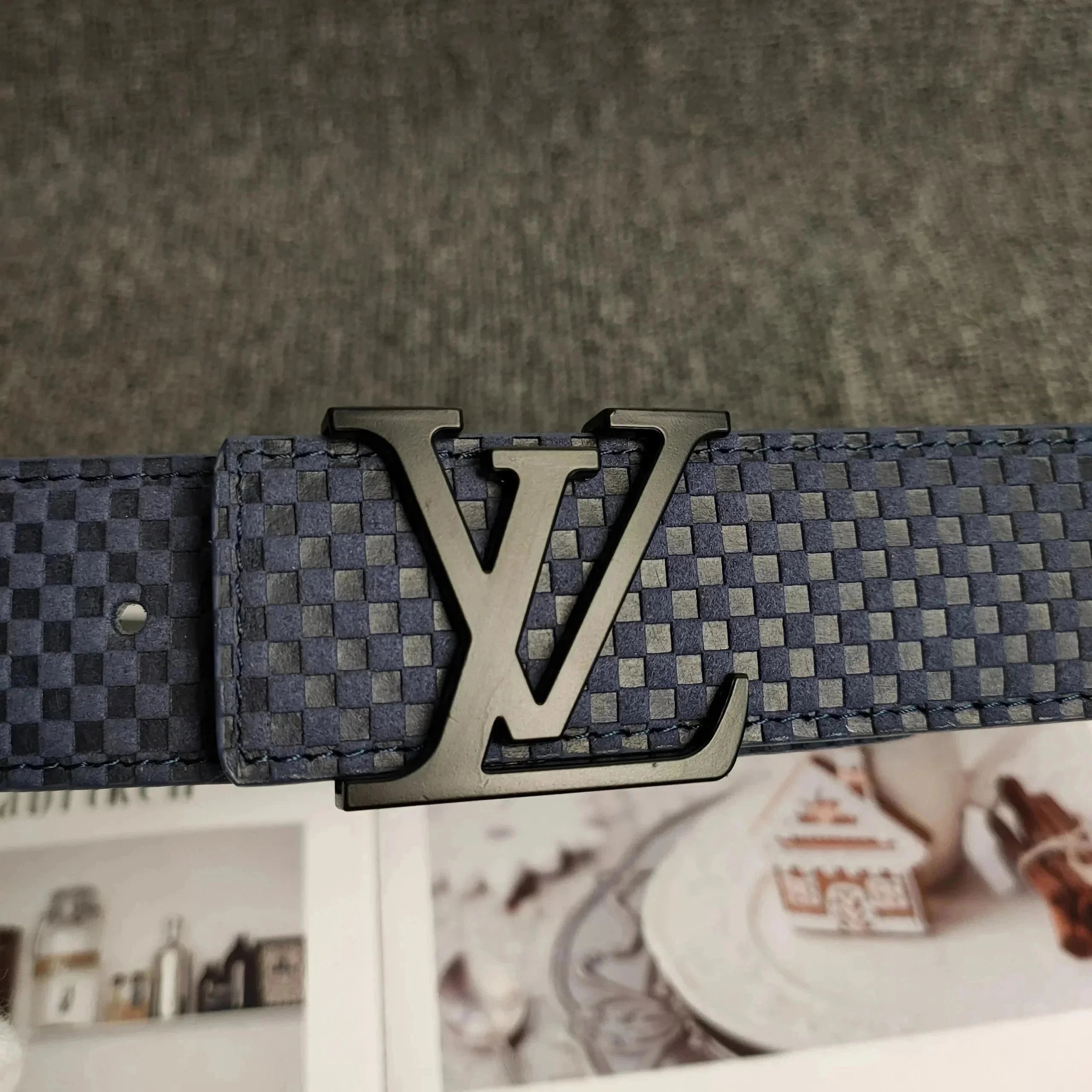 Louis Vuitton Belts LV Buckle Embossed Monogram Belt — 30