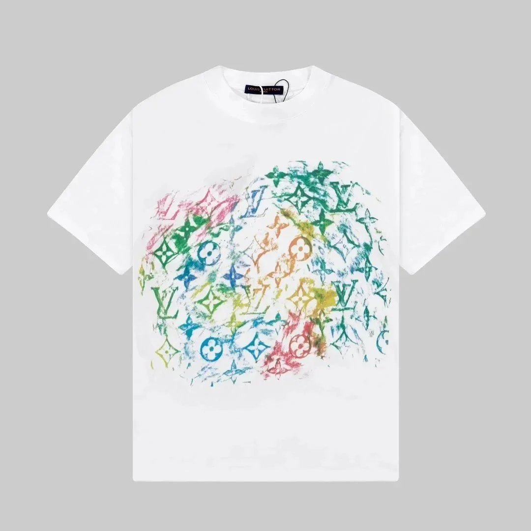 Louis Vuitton T-Shirts Short-Sleeve Graphic Logo Print image 5