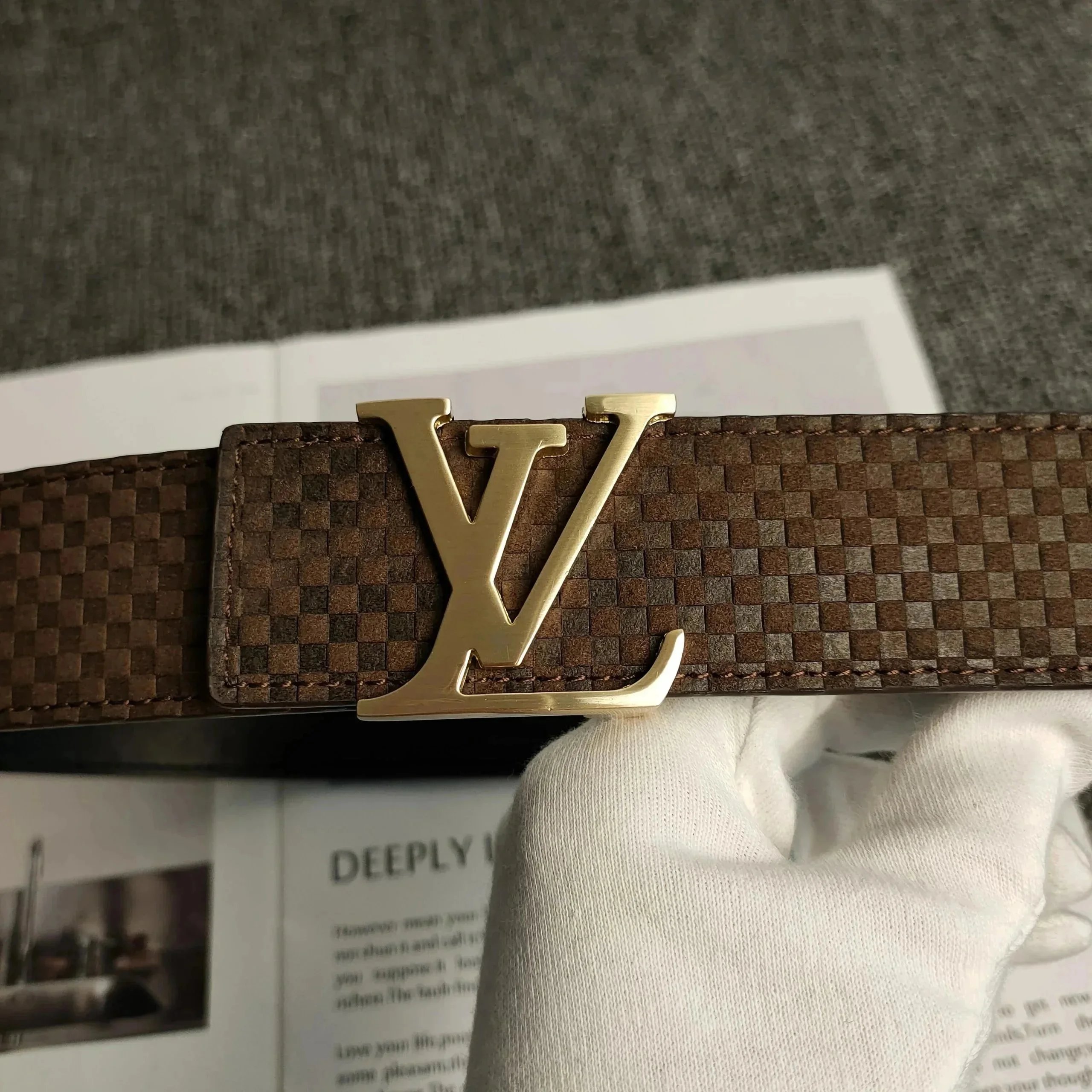 Louis Vuitton Belts LV Buckle Embossed Monogram Belt — 31