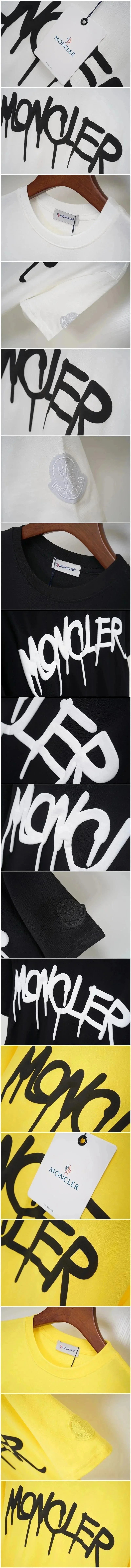Moncler T-Shirts Graffiti Logo Print image 8