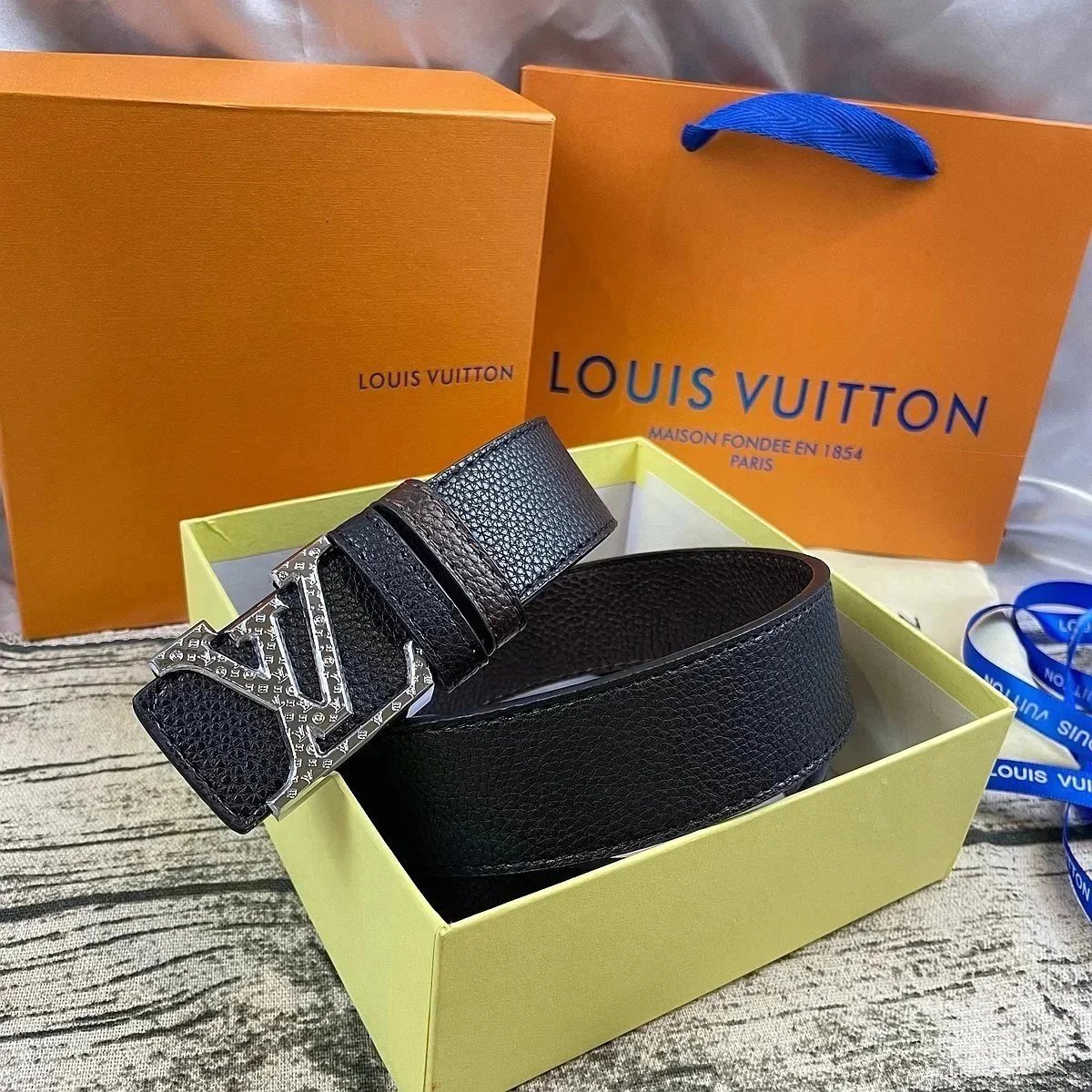 Louis Vuitton Belts LV Buckle Embossed Monogram Belt — 26