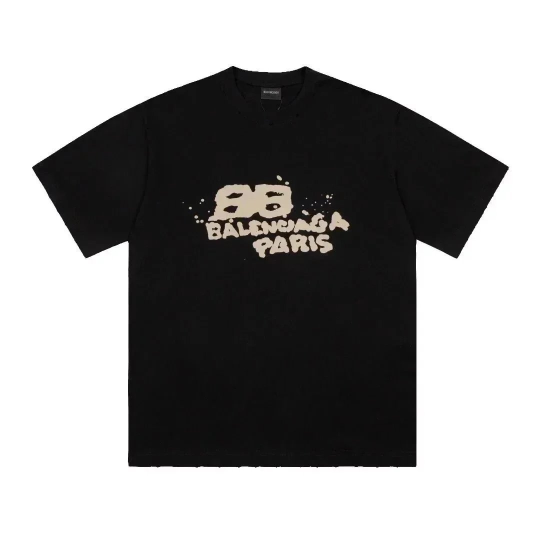 Balenciaga T-Shirts Short-sleeve graphic logo T-shirt image 6