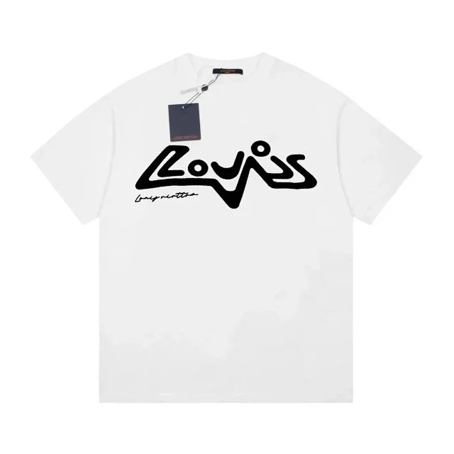 Louis Vuitton T-Shirts Short-Sleeve Logo Graphic product detail image 13
