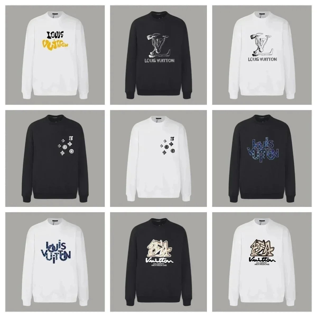 Louis Vuitton Graffiti Collection Sweatshirts
