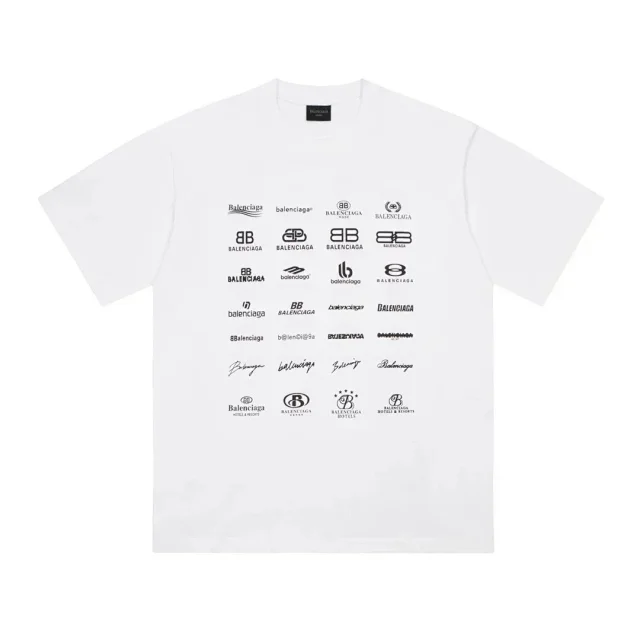 Balenciaga T-Shirts Short-sleeve graphic logo T-shirt product detail image 13