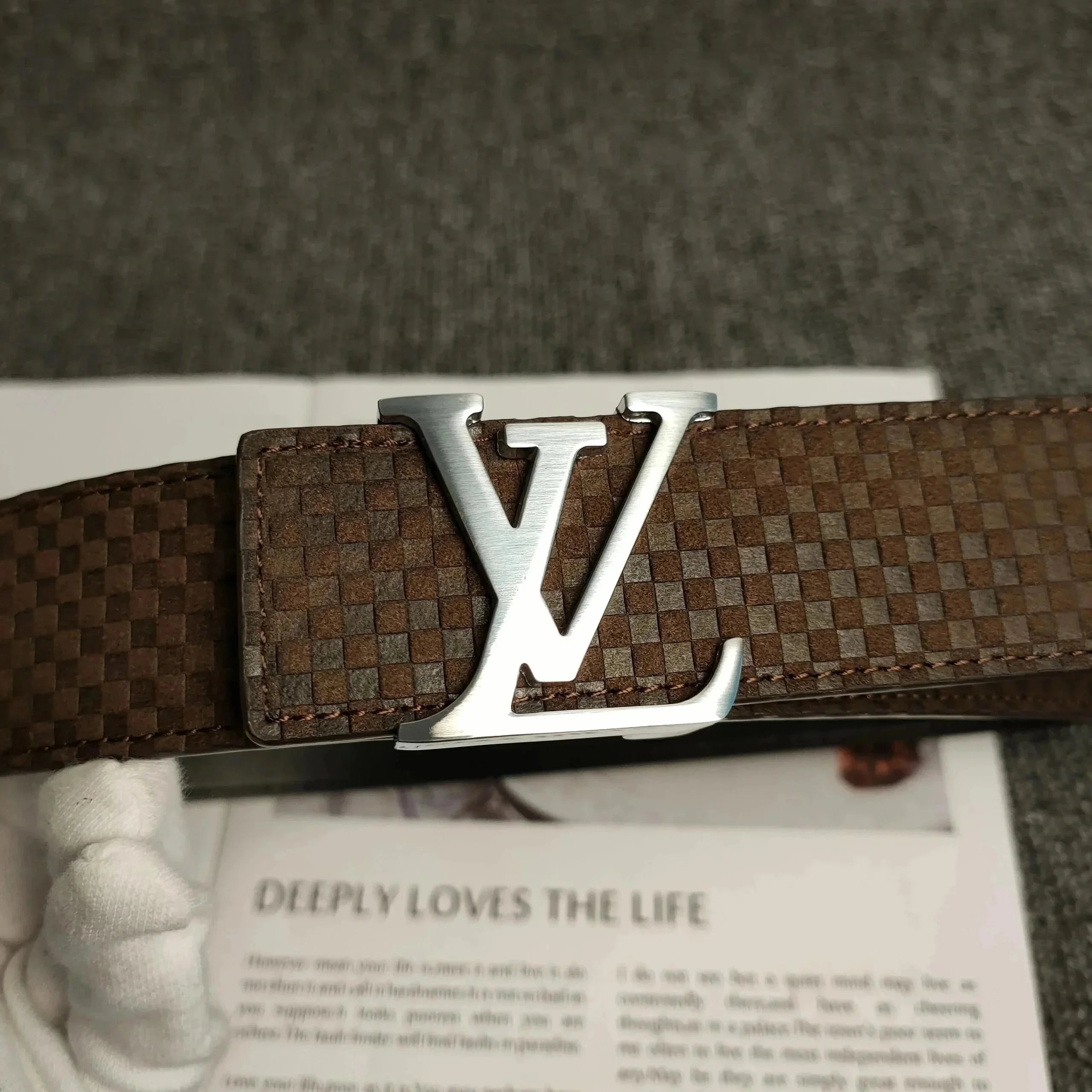 Louis Vuitton Belts LV Buckle Embossed Monogram Belt — 28