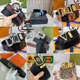 Gucci GG Marmont, Louis Vuitton LV Monogram, Prada Logo Belts [40 styles]