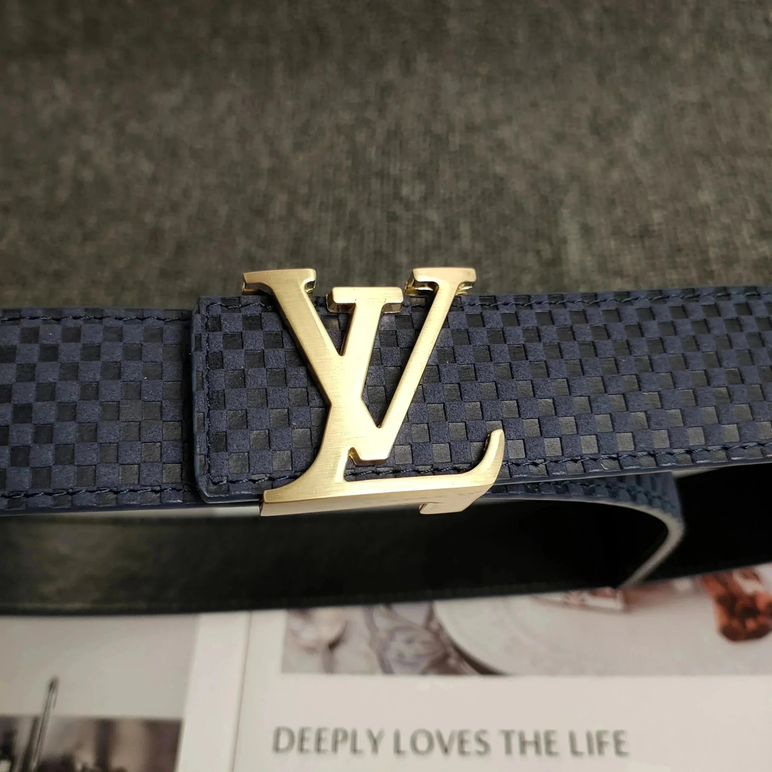 Louis Vuitton Belts LV Buckle Embossed Monogram Belt — 36