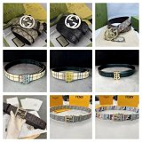 Gucci GG Supreme / Burberry Check / Fendi FF Logo Belts [40 styles]