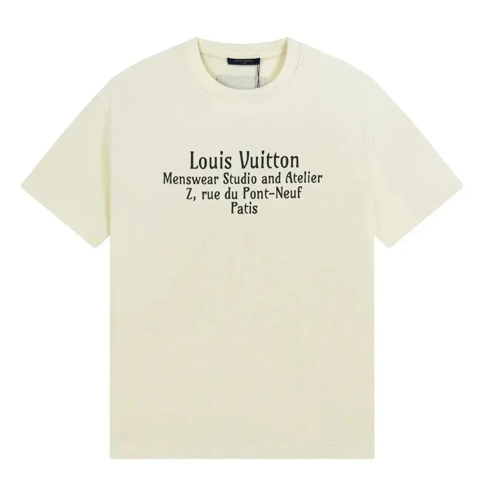 Louis Vuitton T-Shirts Short-Sleeve Graphic Print Crewneck image 3