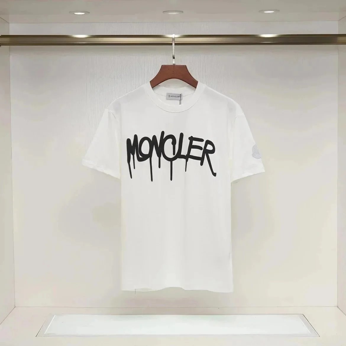 Moncler T-Shirts Graffiti Logo Print image 4