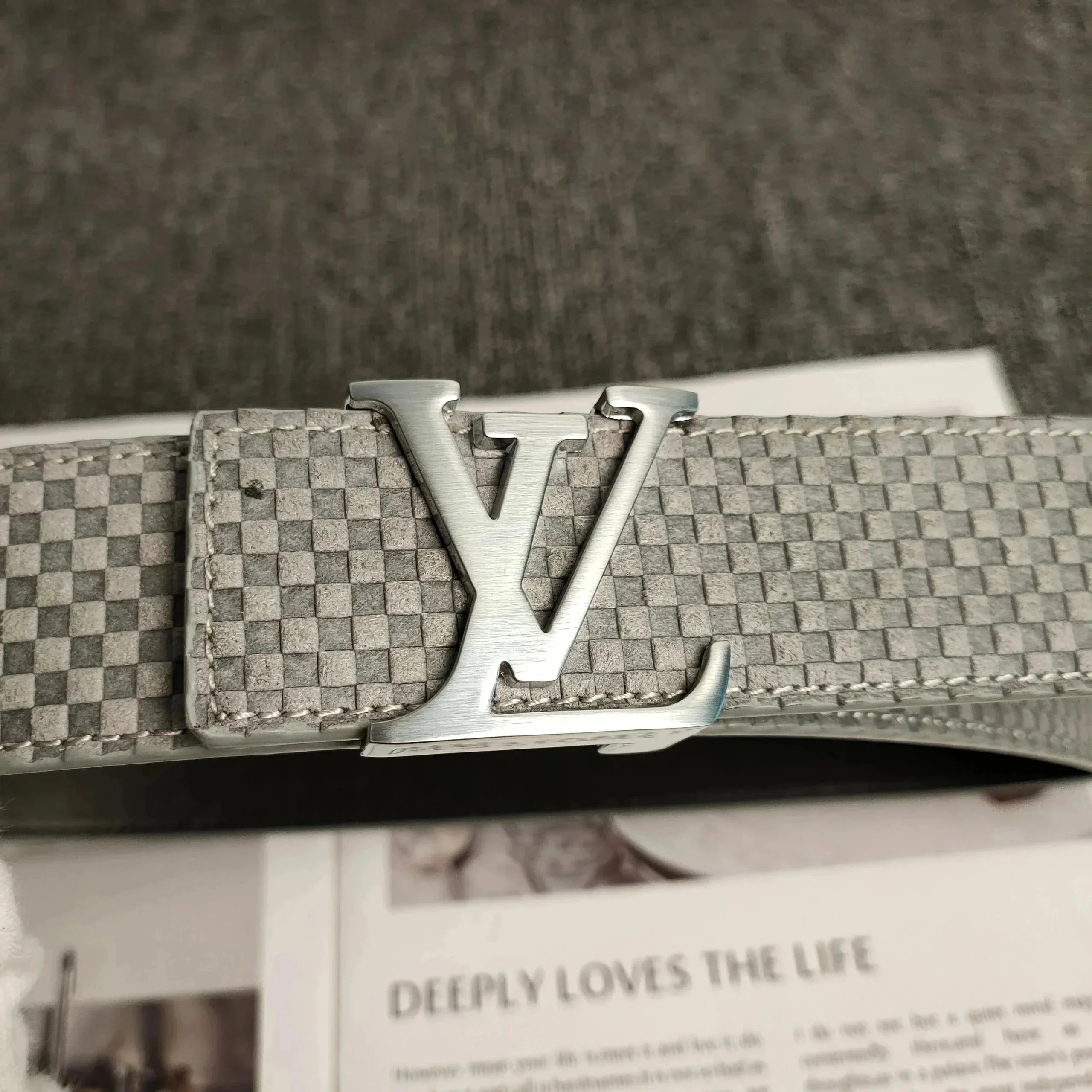 Louis Vuitton Belts LV Buckle Embossed Monogram Belt — 32