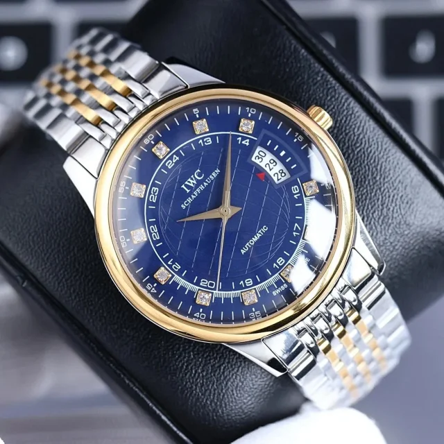 IWC Watches Automatic Date Watch with Crystal Hour Markers product detail image 11