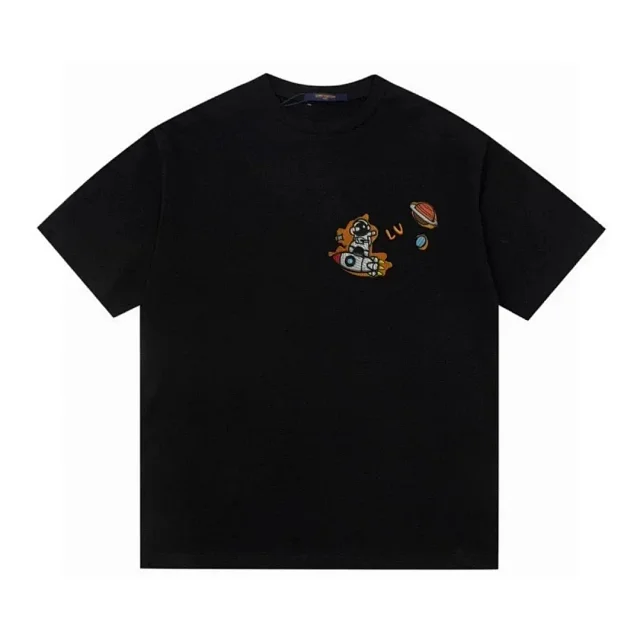 Louis Vuitton T-Shirts Short-Sleeve Graphic Print product detail image 1