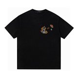 Black Embroidered Astronaut Space Rocket T-Shirt [15 styles]