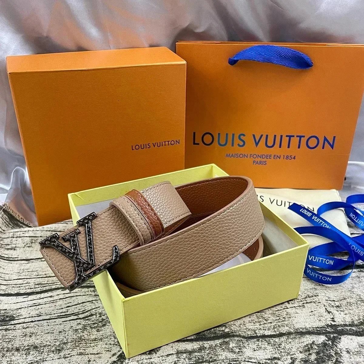 Louis Vuitton Belts LV Buckle Embossed Monogram Belt — 20