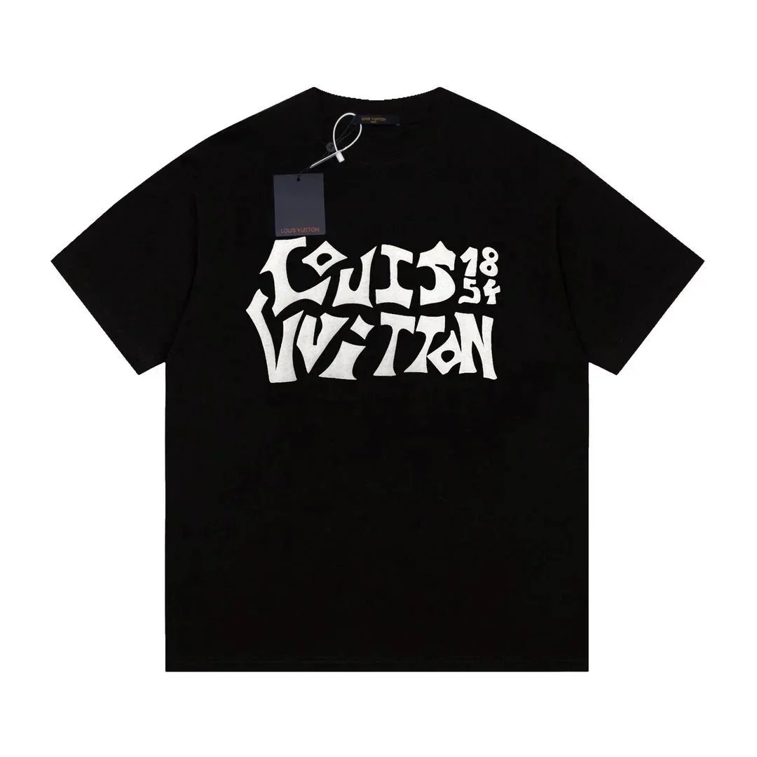 Louis Vuitton T-Shirts Short-Sleeve Logo Graphic image 7