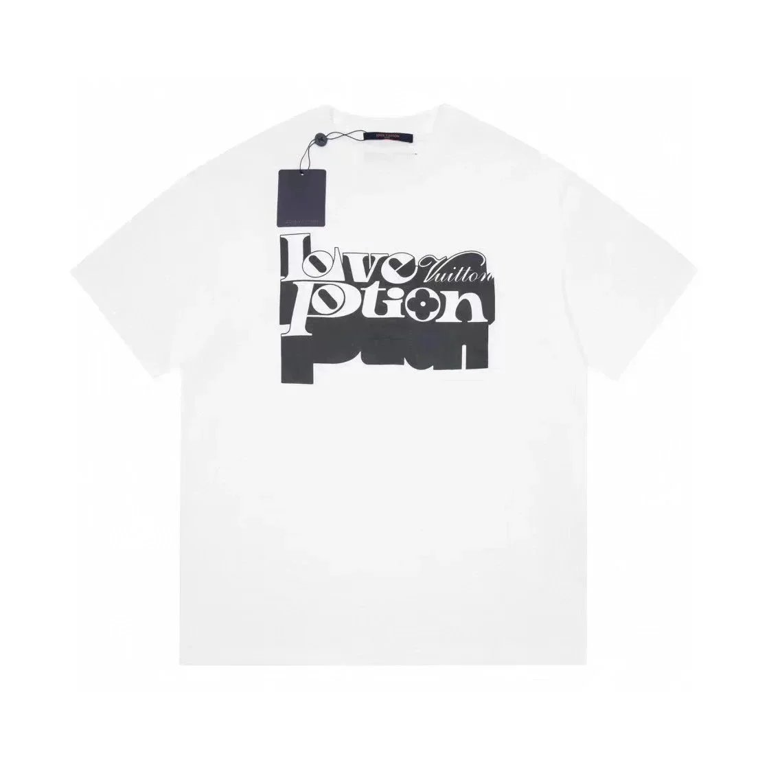 Louis Vuitton T-Shirts Short-Sleeve Graphic Print Crewneck image 5