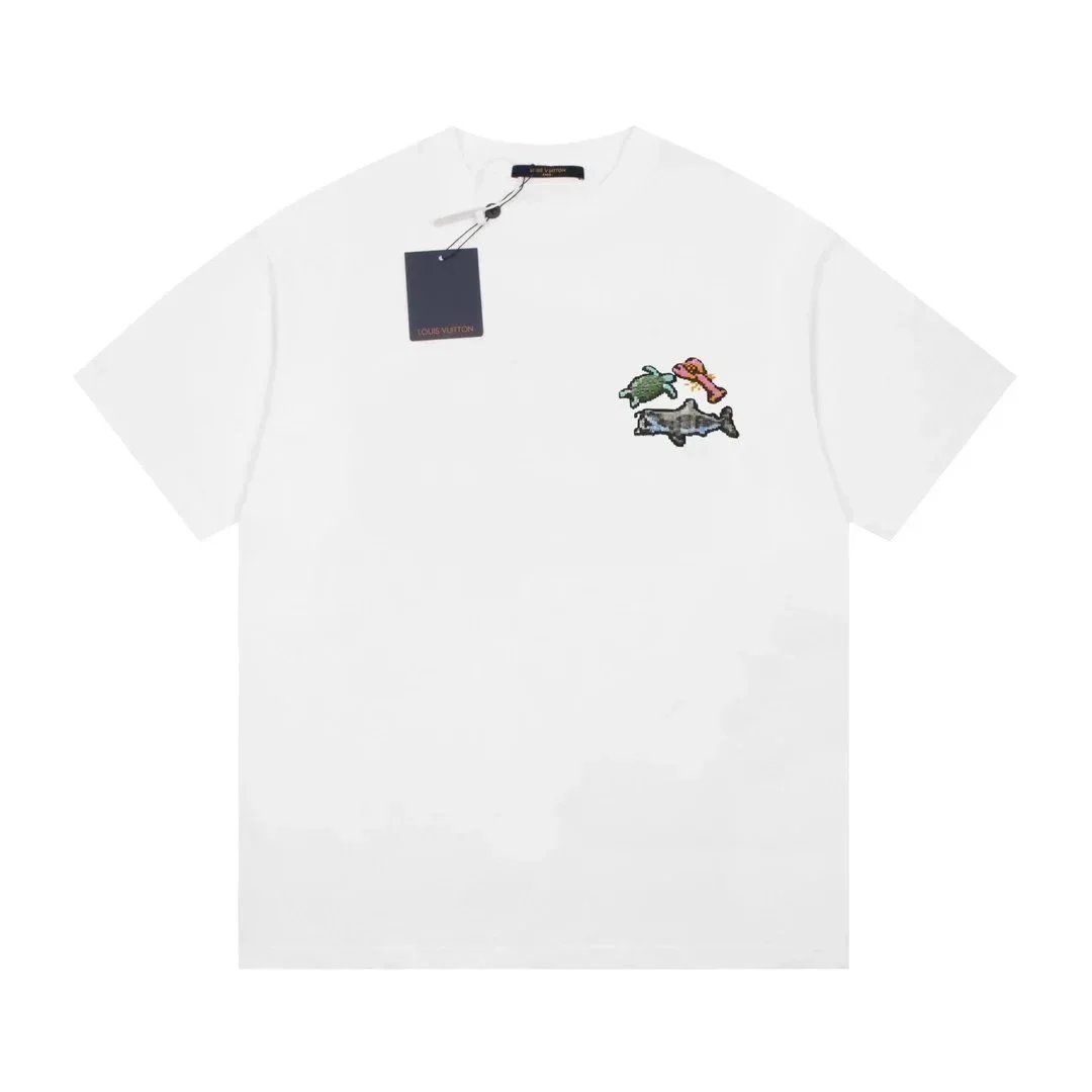 Louis Vuitton T-Shirts Short-Sleeve Logo Graphic image 3