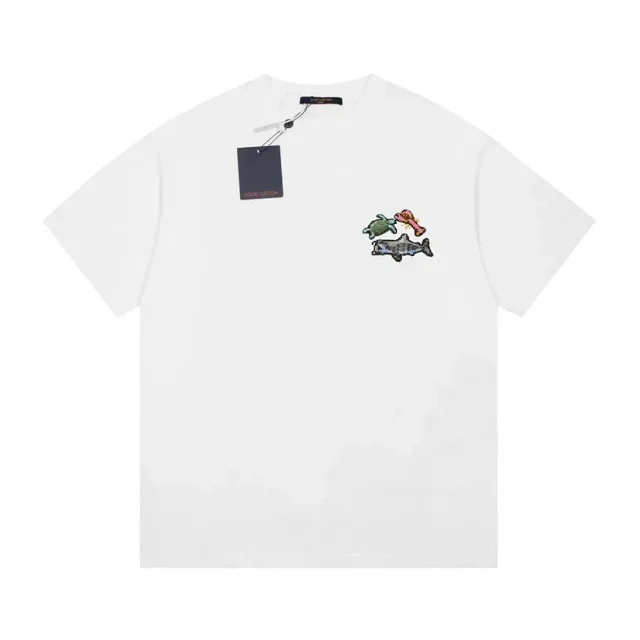 Louis Vuitton T-Shirts Short-Sleeve Logo Graphic product detail image 3