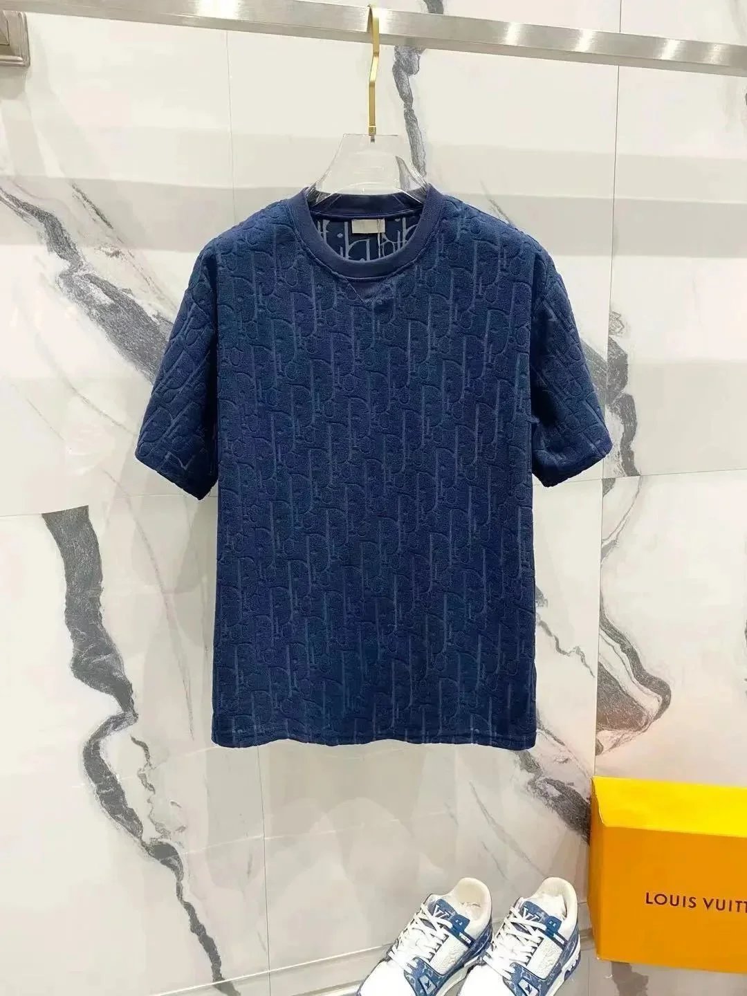 Dior T-Shirts Short-Sleeve Crew-Neck Logo T-Shirt — 15