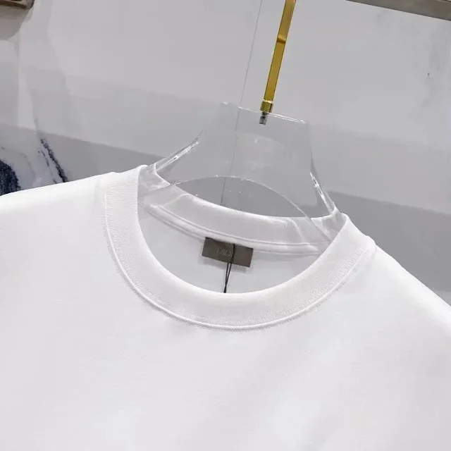 Dior T-Shirts Short-Sleeve Crew-Neck Logo T-Shirt product detail image 6