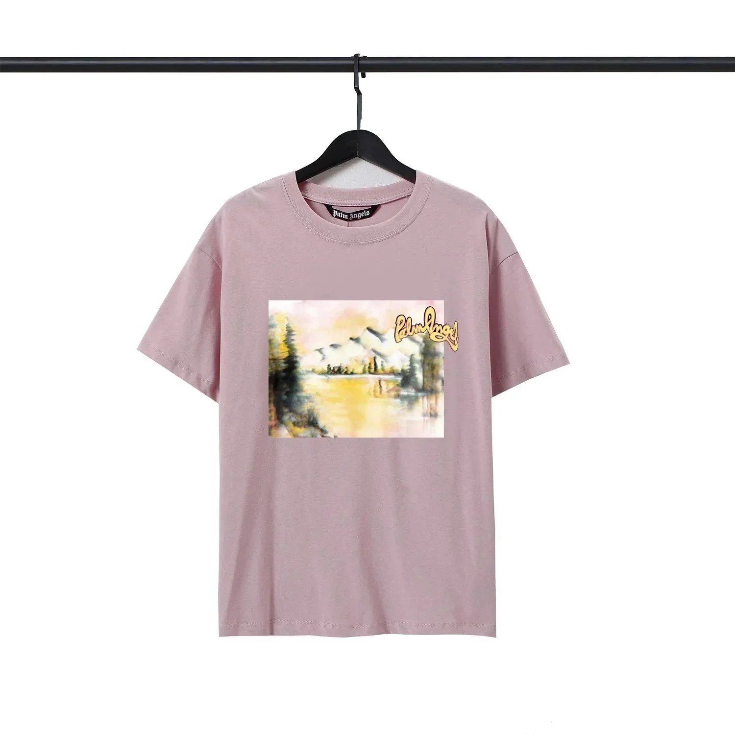 Palm Angels T-Shirts Short-Sleeve Graphic Print — 19