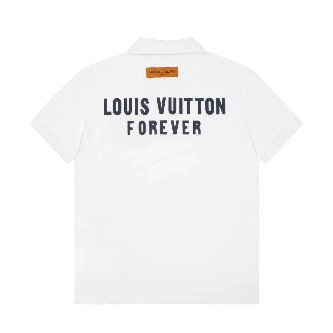 Louis Vuitton T-Shirts Short-Sleeve Graphic Print Crewneck image 6