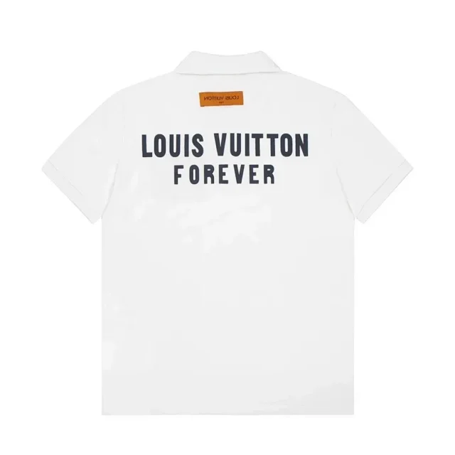 Louis Vuitton T-Shirts Short-Sleeve Graphic Print Crewneck product detail image 6