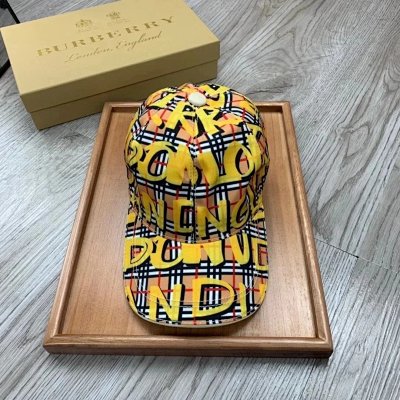 Burberry Check Print Graffiti Baseball Cap [16 styles]