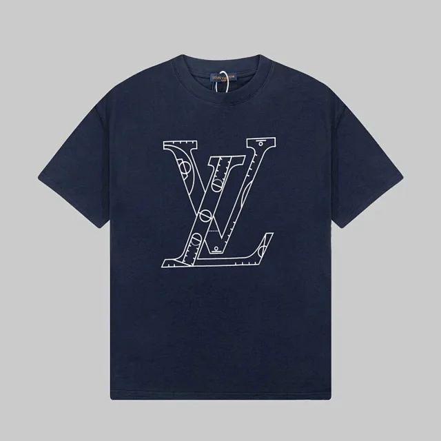 Louis Vuitton T-Shirts Short-Sleeve Graphic Logo Print product detail image 10