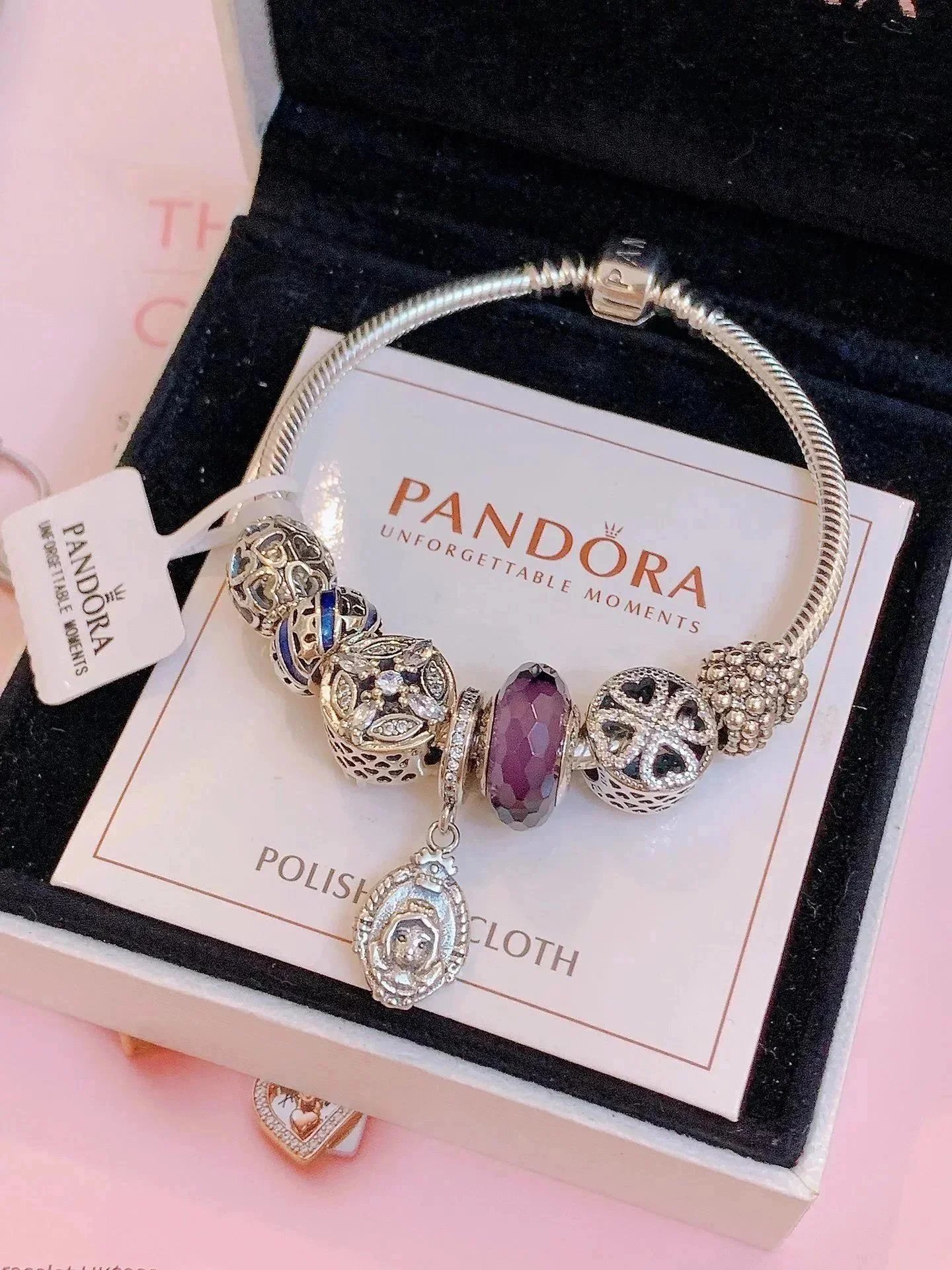 Pandora Moments Snake Chain Bracelet with Charms [40 styles]