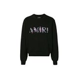 Amiri Floral-Embroidered Logo Sweatshirt