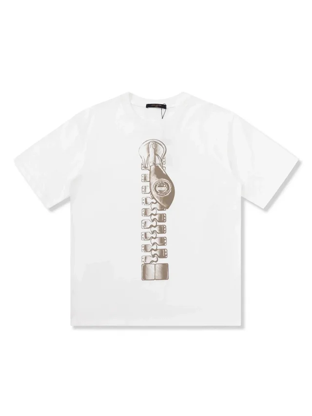 Louis Vuitton T-Shirts Short-Sleeve Graphic Print Crewneck product detail image 2