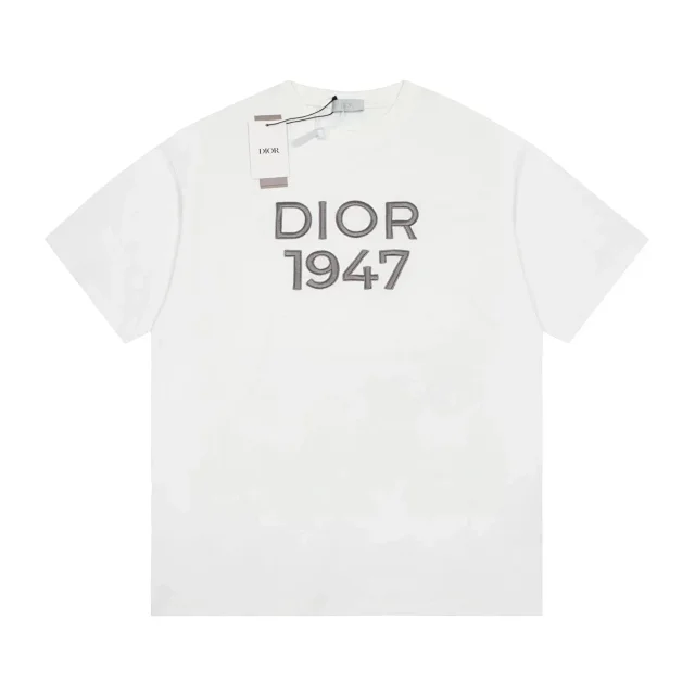 Dior T-Shirts Logo-Embroidered Designs product detail image 2