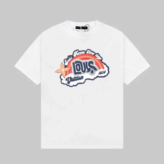 Louis Vuitton T-Shirts Short-Sleeve Graphic Print product detail image 14