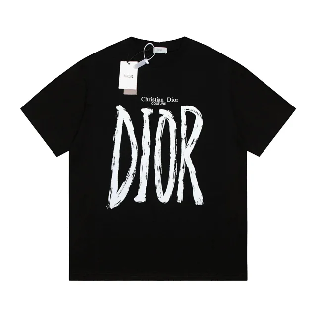 Dior T-Shirts Logo-Embroidered Designs product detail image 8
