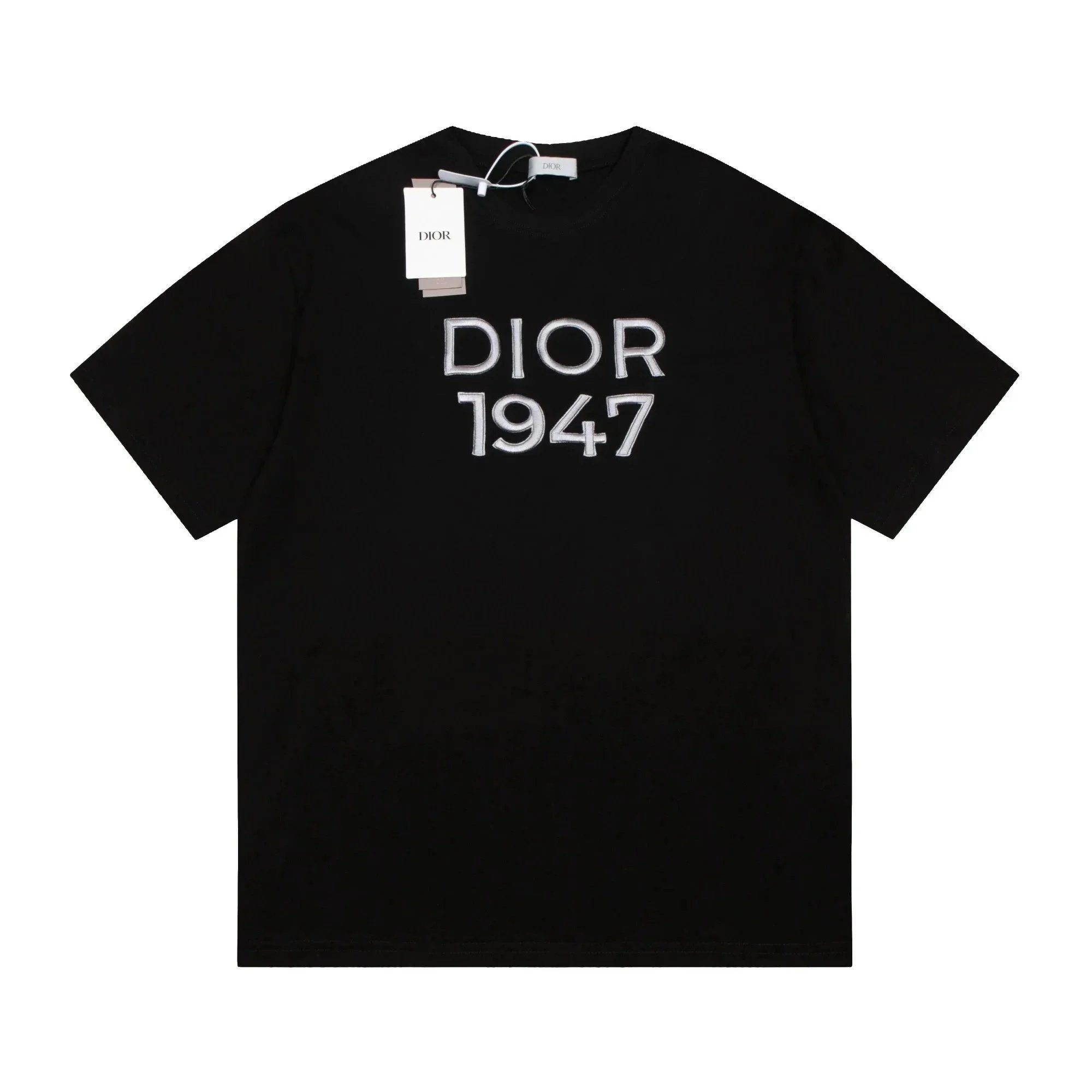 Dior T-Shirts Logo-Embroidered Designs image 1