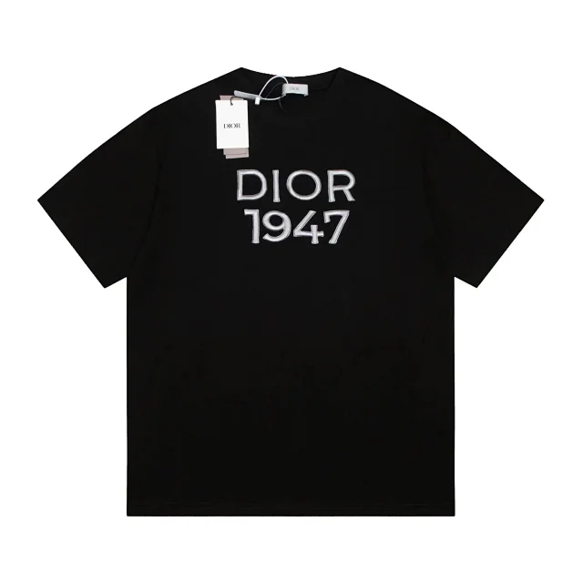 Dior T-Shirts Logo-Embroidered Designs product detail image 1
