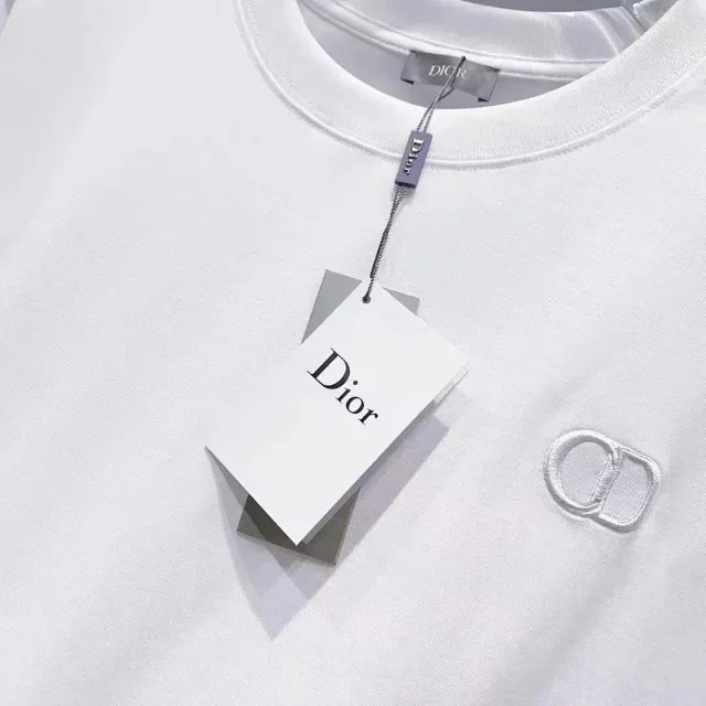 Dior T-Shirts Short-Sleeve Crew-Neck Logo T-Shirt product detail image 7