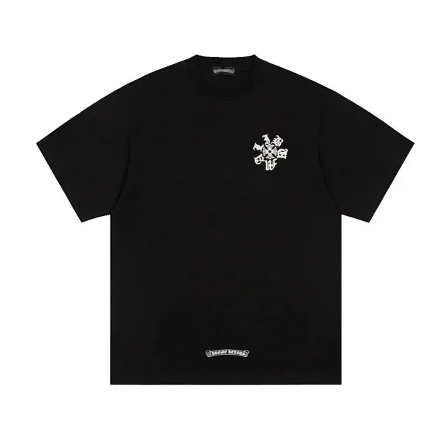 Chrome Hearts T-Shirts Short-sleeve graphic T-shirt with cross motifs product detail image 1