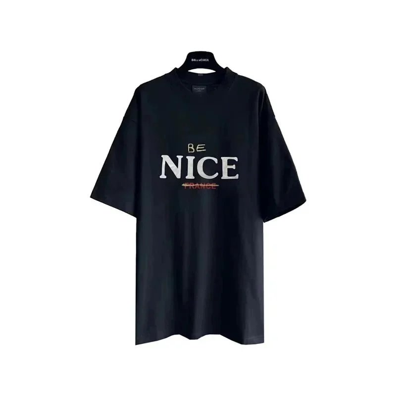 Balenciaga T-Shirts Oversized graphic logo T-shirt image 3
