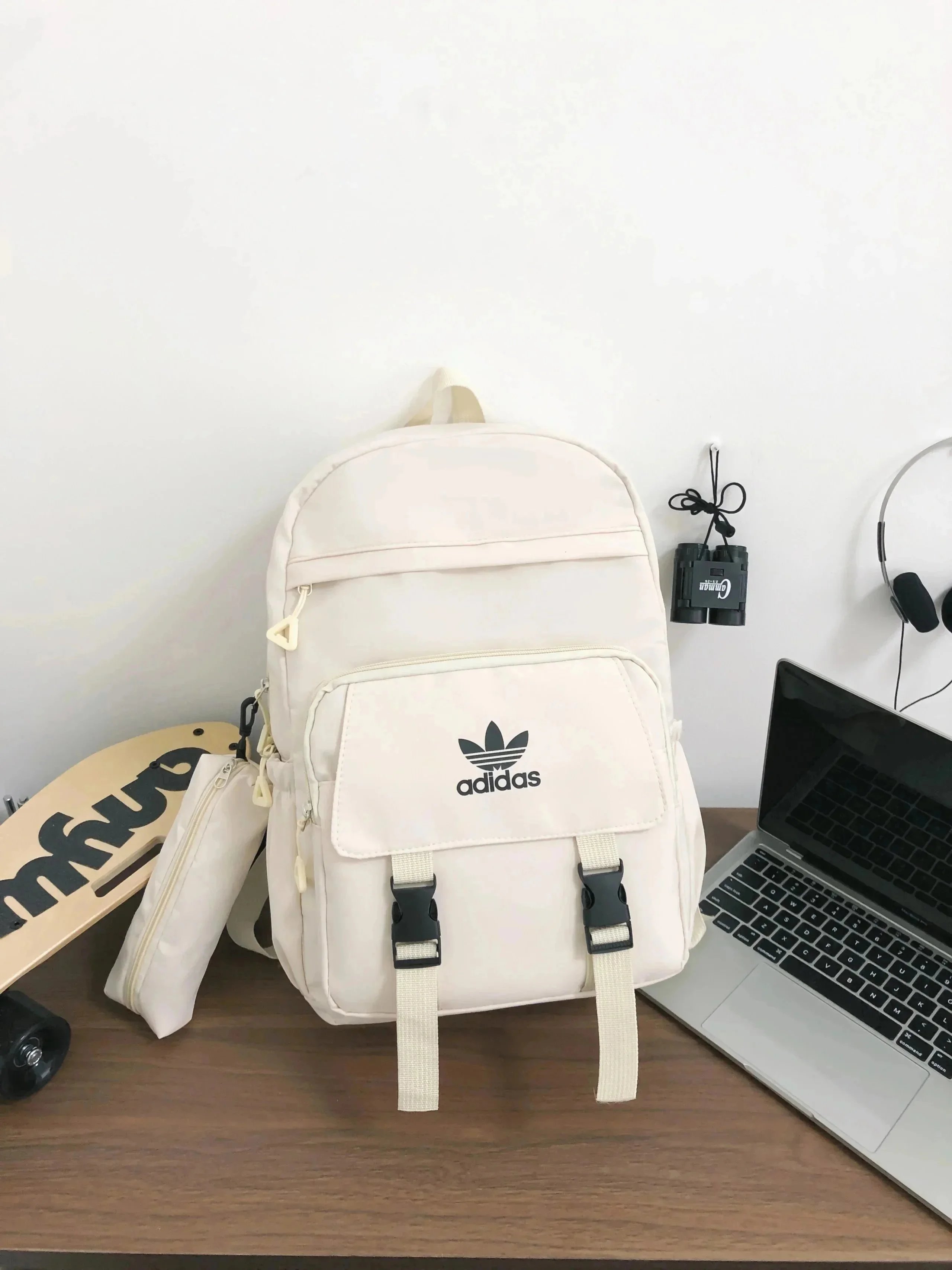 Adidas Backpacks Logo Print Backpack — 2254-1